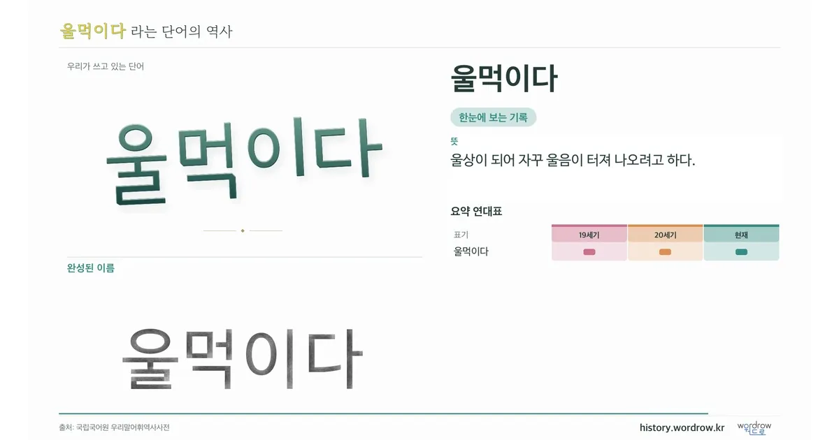 울먹이다 대표 이미지