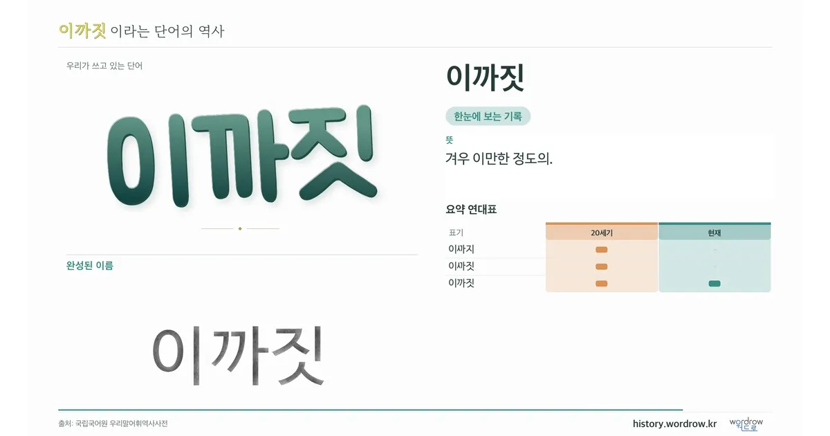 이까짓 대표 이미지