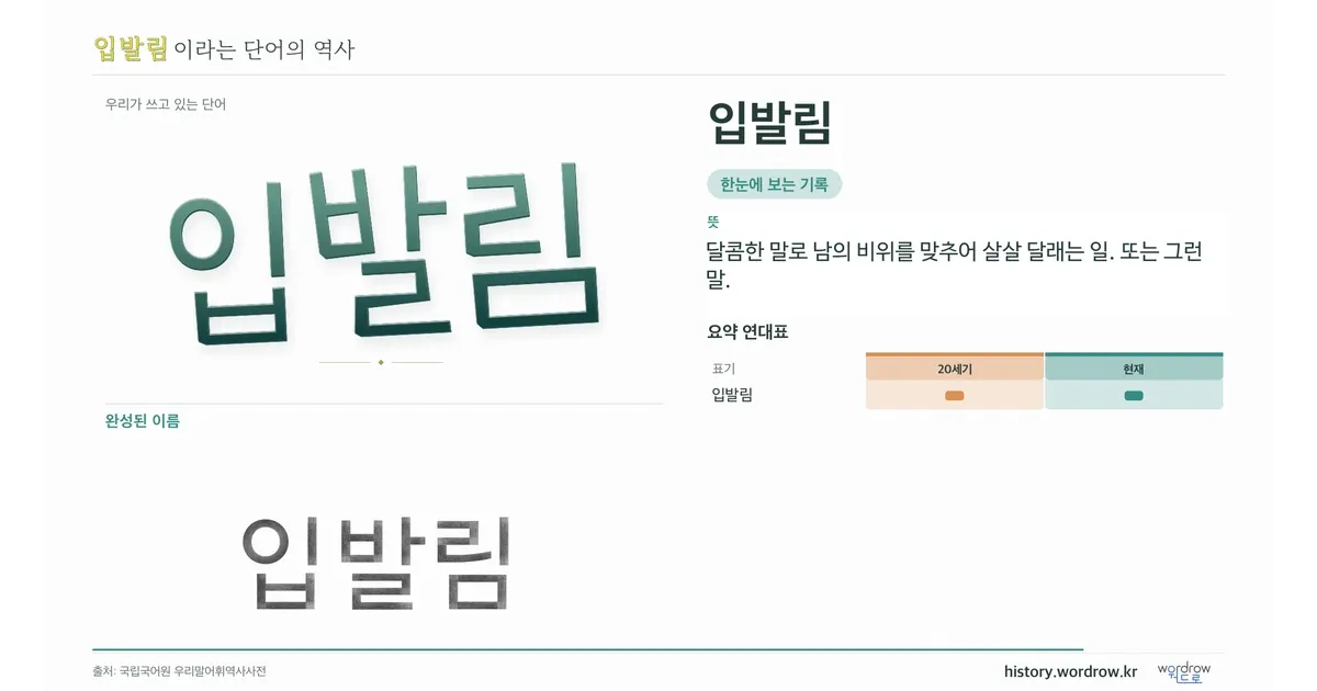 입발림 대표 이미지