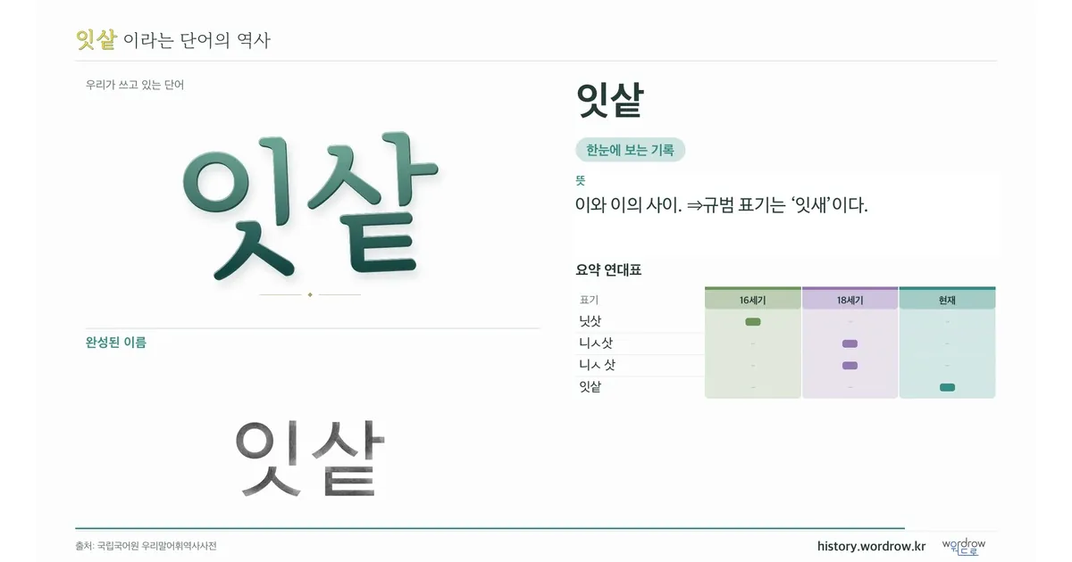 잇샅 대표 이미지