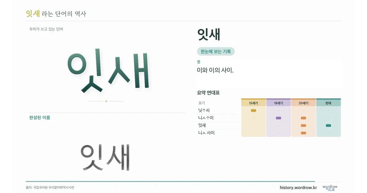 잇새 대표 이미지
