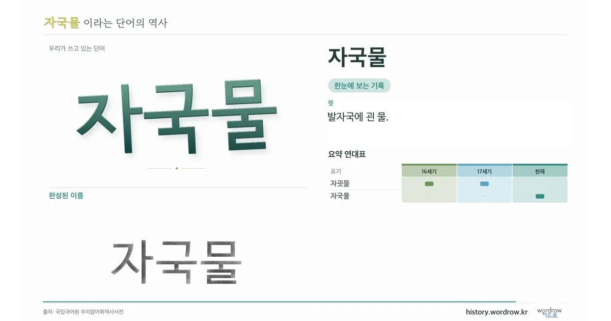 자국물 대표 이미지