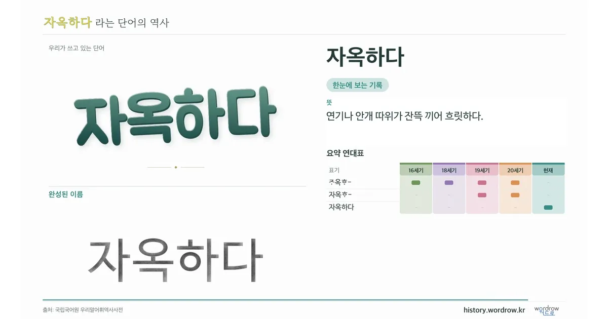 자옥하다 대표 이미지
