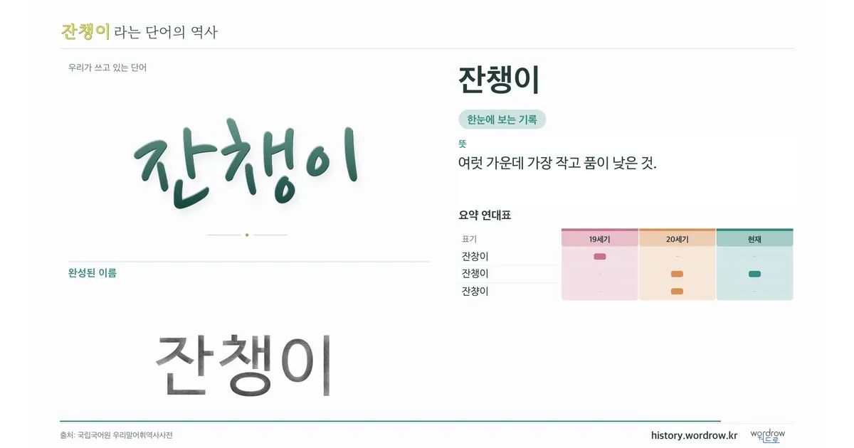 잔챙이 대표 이미지