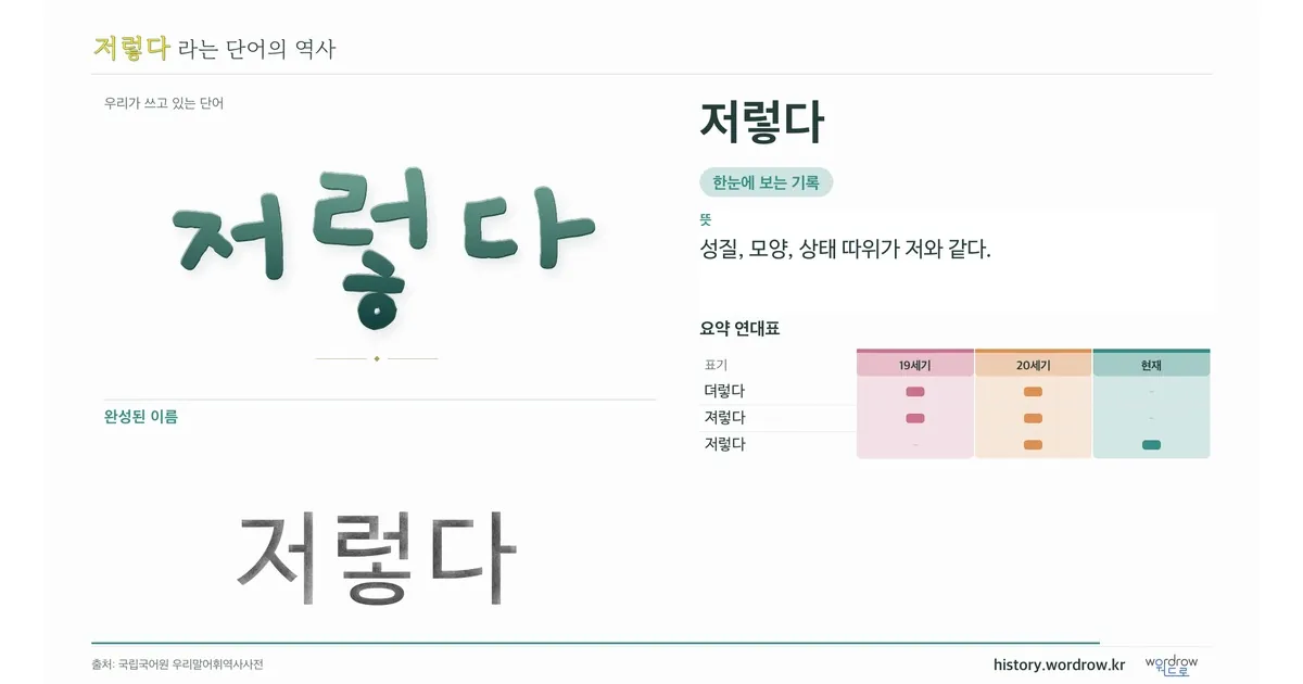 저렇다 대표 이미지