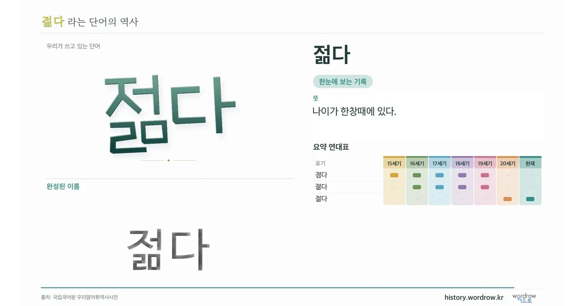 젊다 대표 이미지