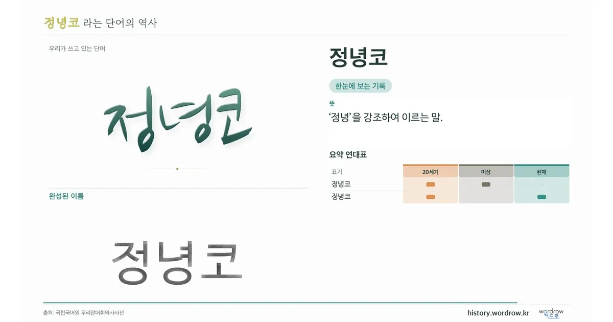 정녕코 대표 이미지