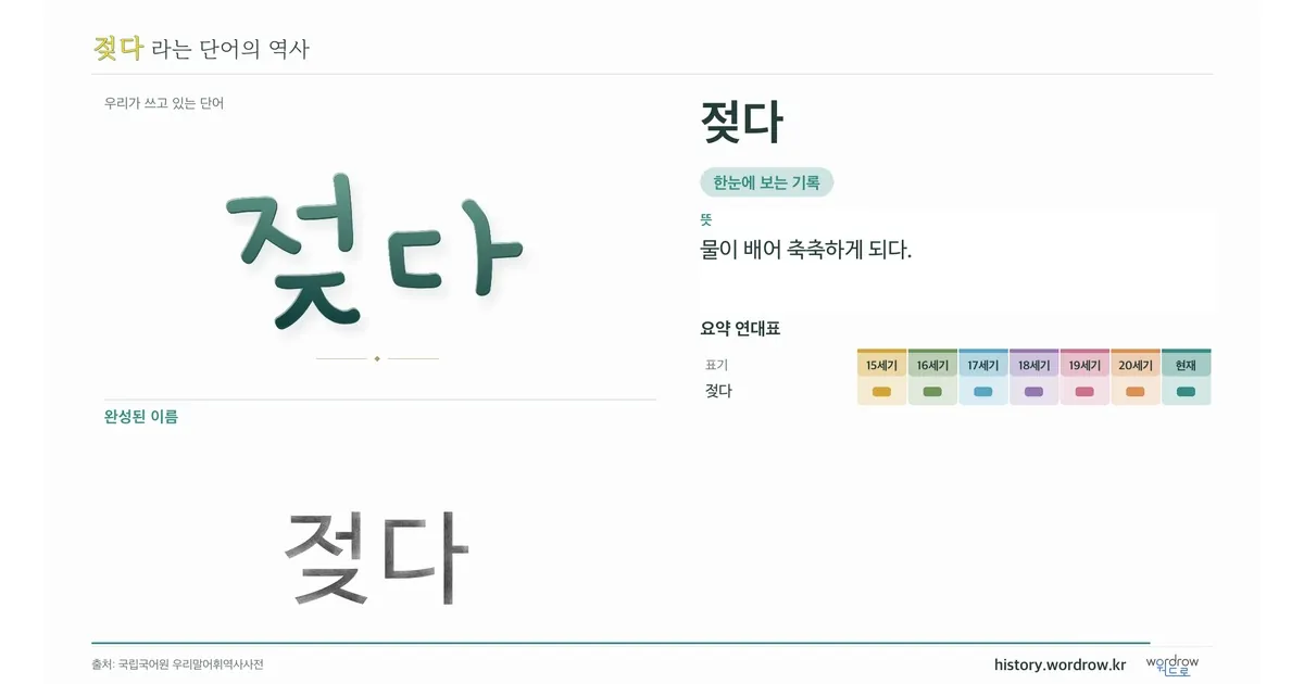 젖다 대표 이미지