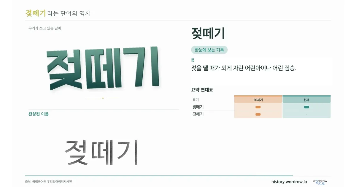 젖떼기 대표 이미지