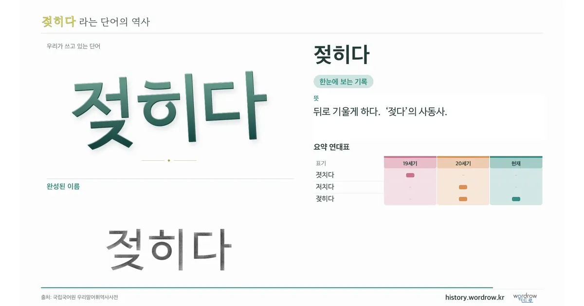 젖히다 대표 이미지