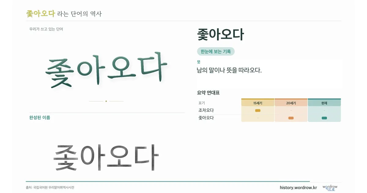 좇아오다 대표 이미지