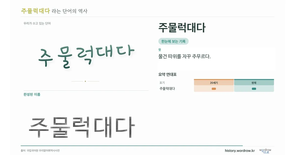 주물럭대다 대표 이미지