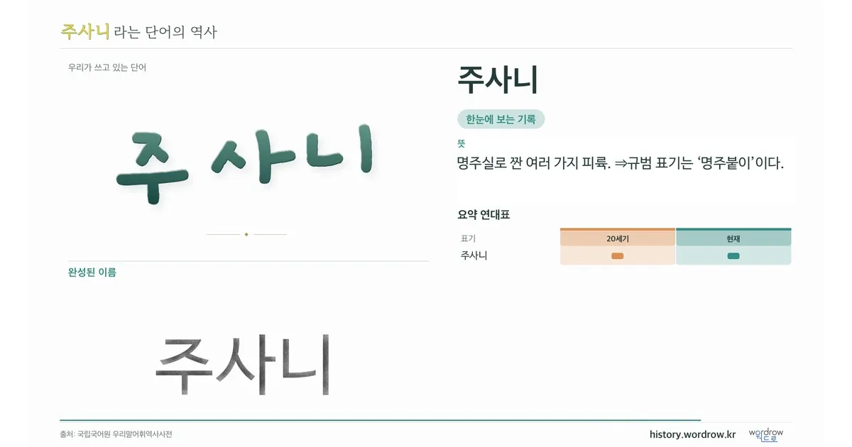 주사니 대표 이미지