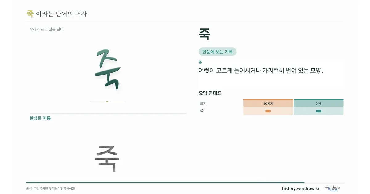 죽 대표 이미지