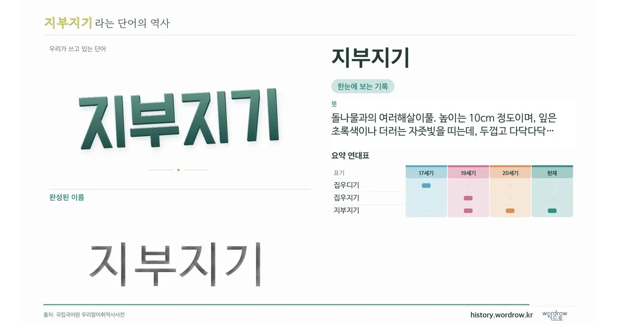 지부지기 대표 이미지