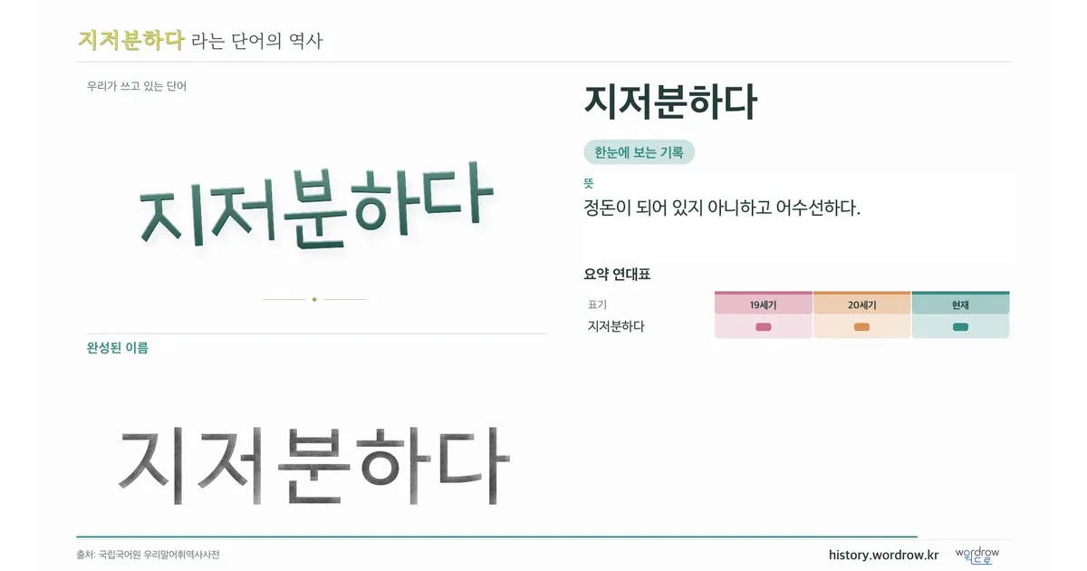 지저분하다 대표 이미지