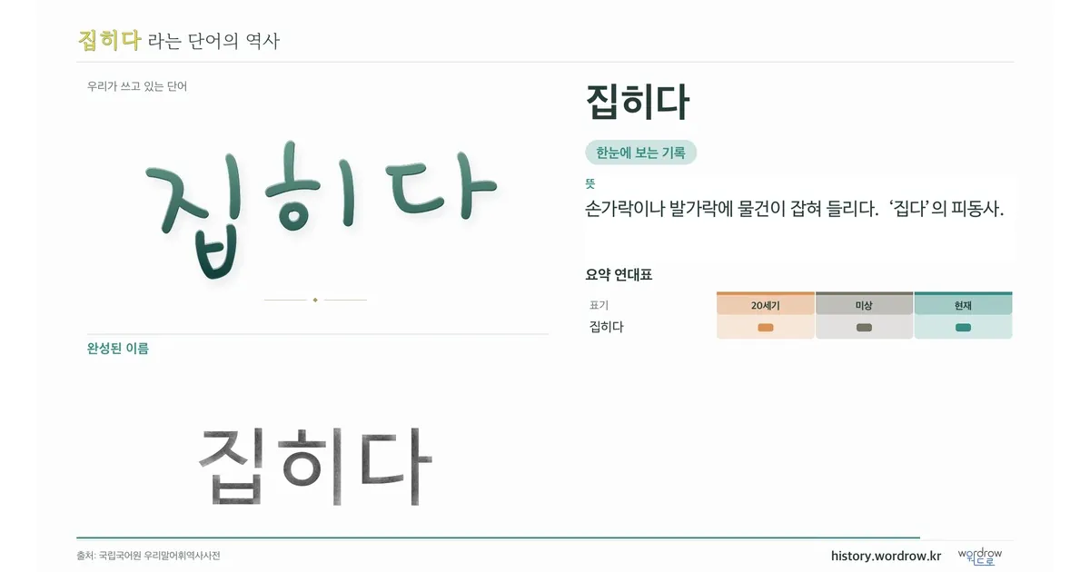 집히다 대표 이미지