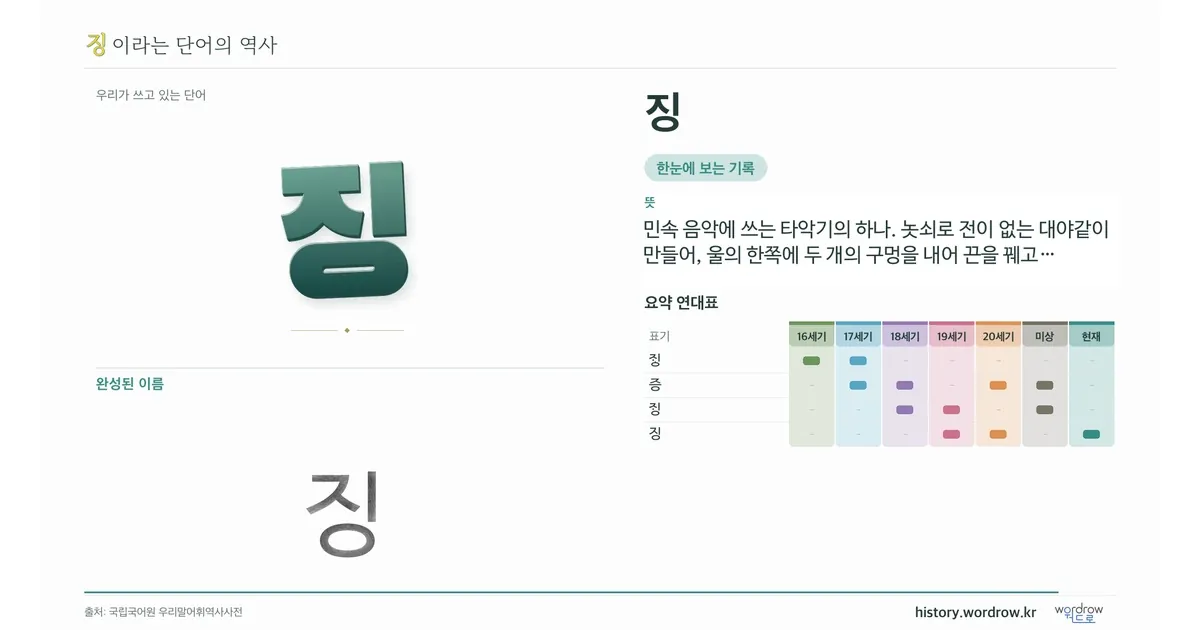징 대표 이미지