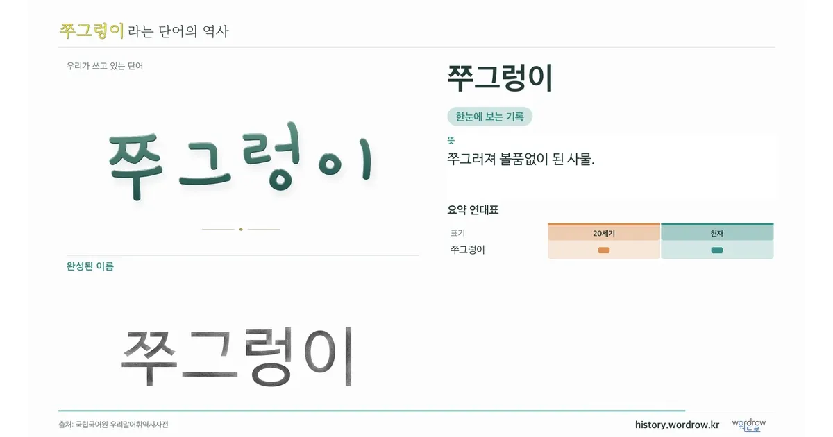 쭈그렁이 대표 이미지