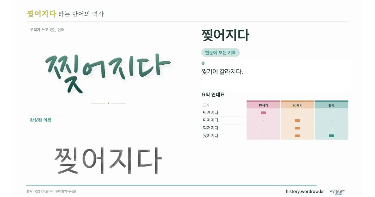 찢어지다 대표 이미지
