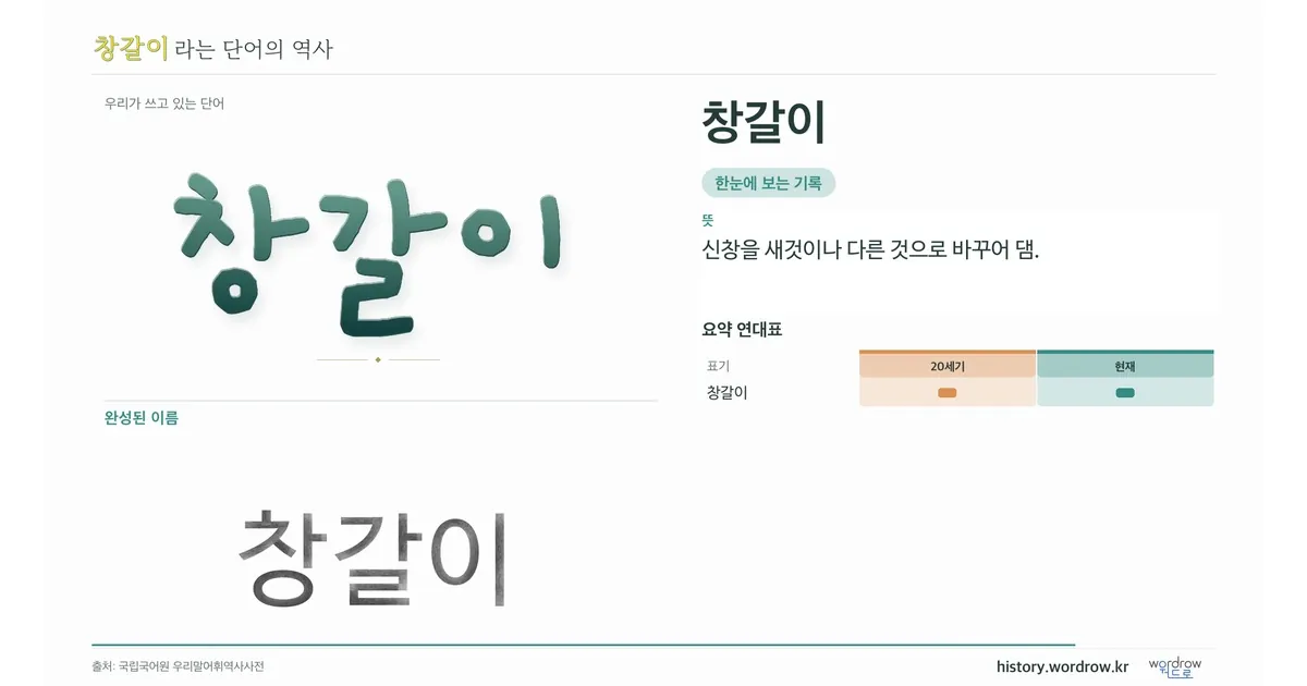 창갈이 대표 이미지