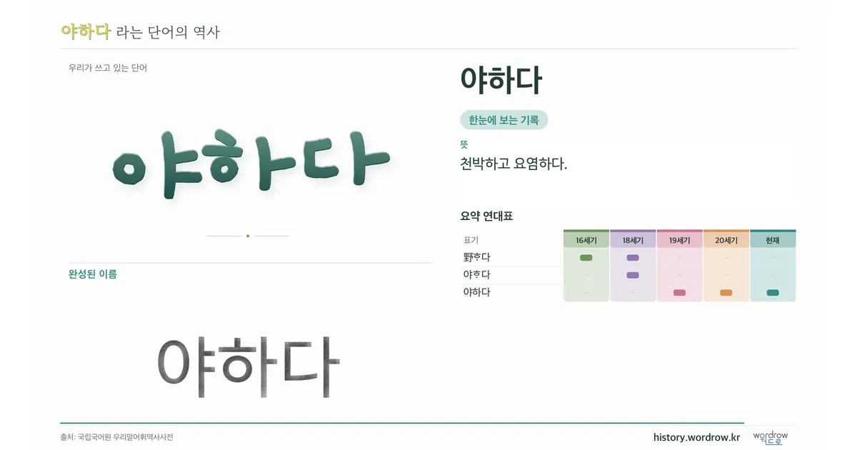 야하다 대표 이미지