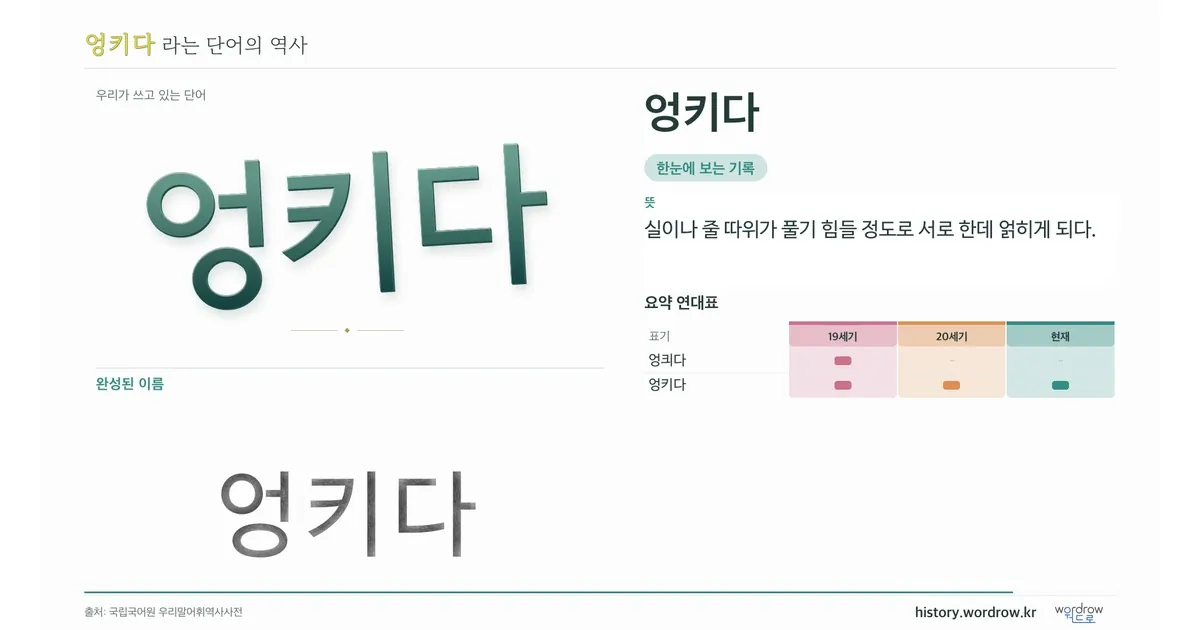 엉키다 대표 이미지