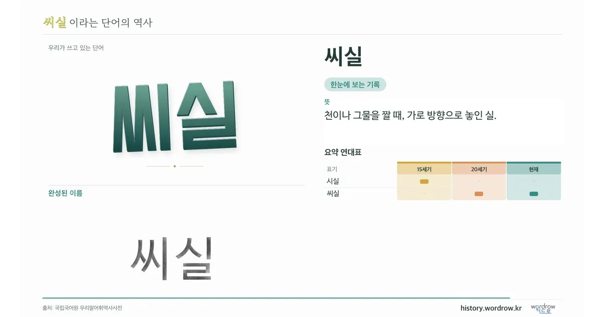 씨실 대표 이미지