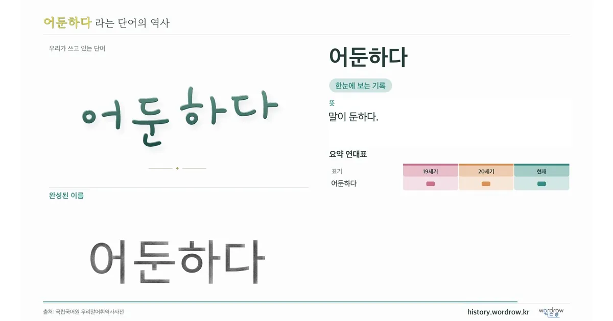 어둔하다 대표 이미지