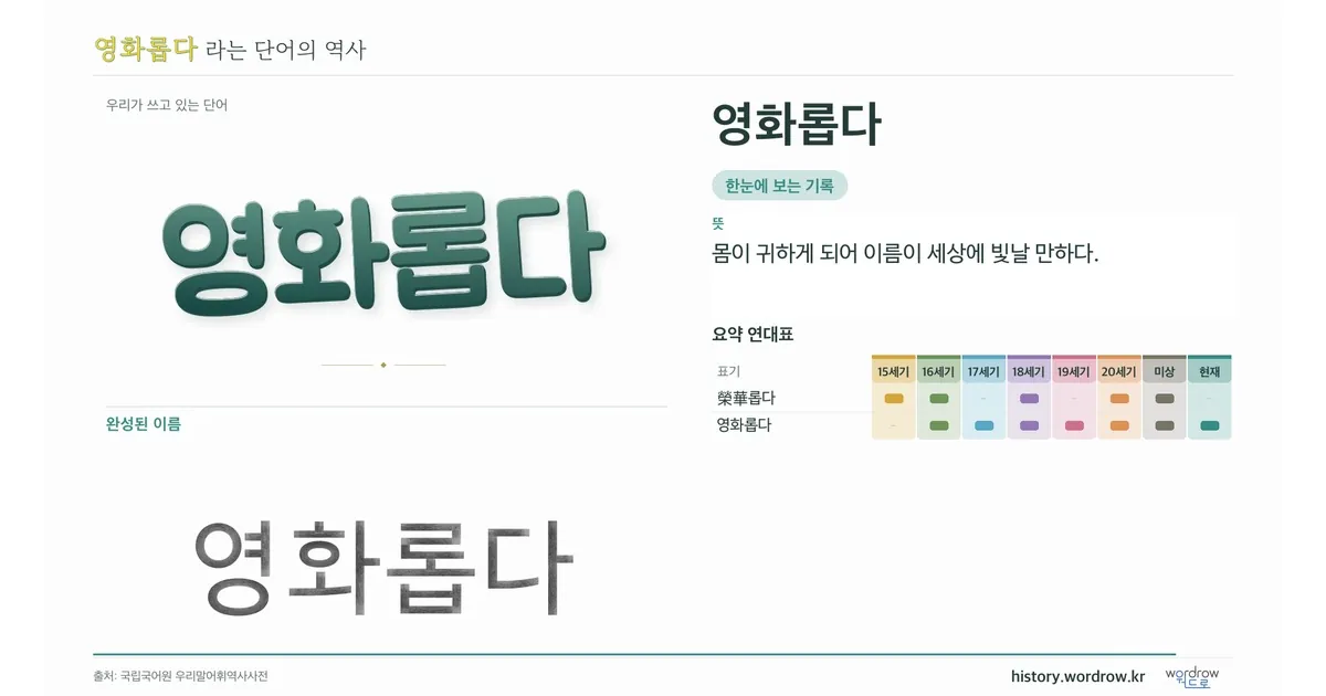 영화롭다 대표 이미지