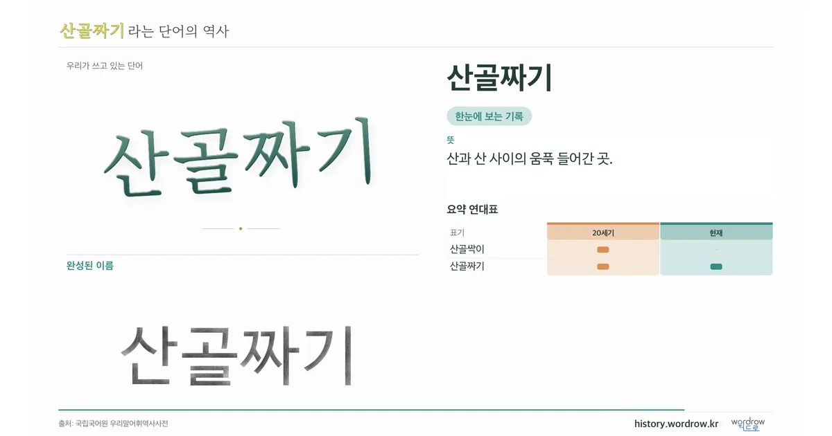 산골짜기 대표 이미지