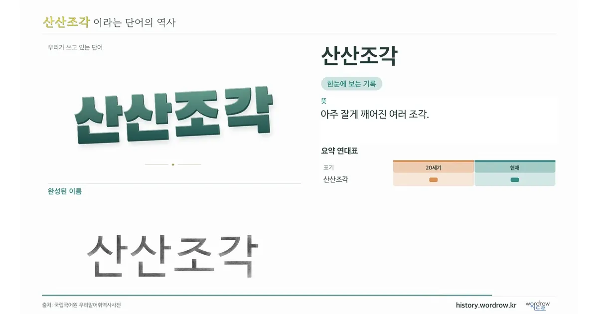 산산조각 대표 이미지