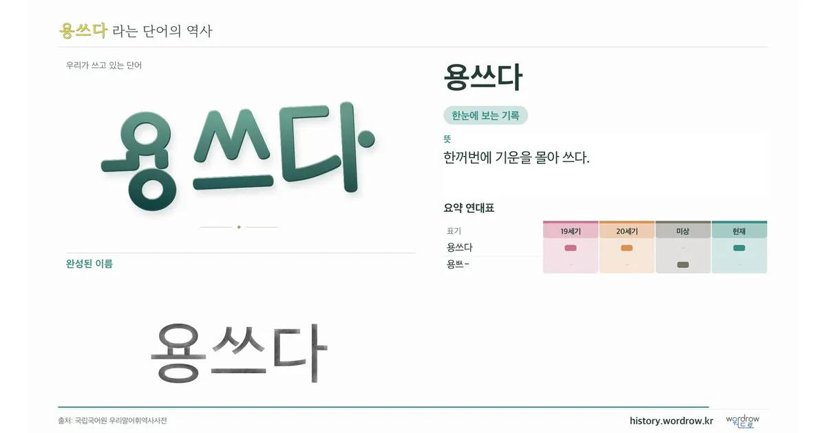 용쓰다 대표 이미지