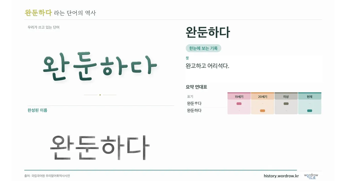 완둔하다 대표 이미지