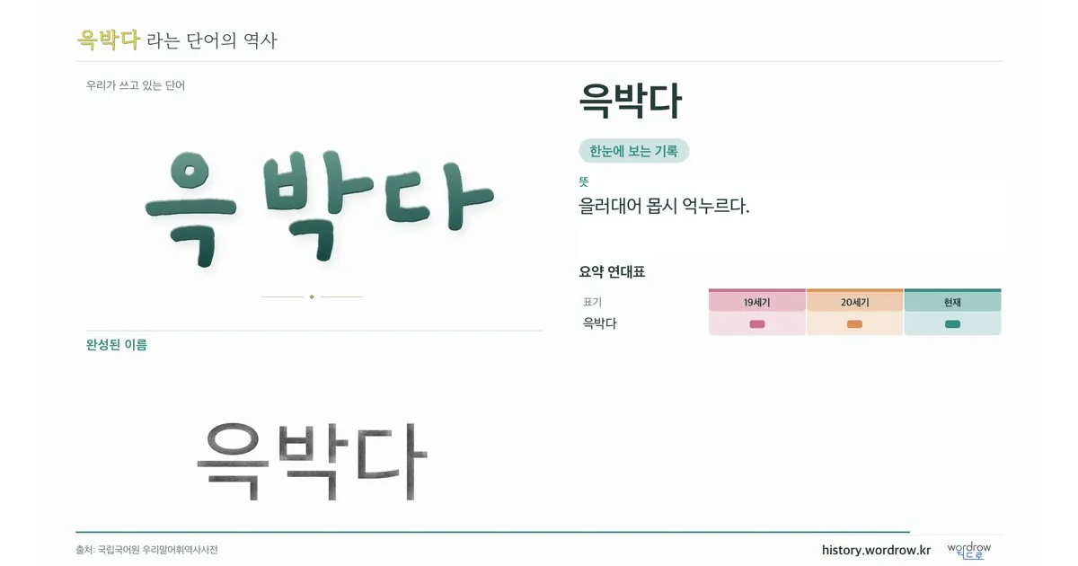 윽박다 대표 이미지