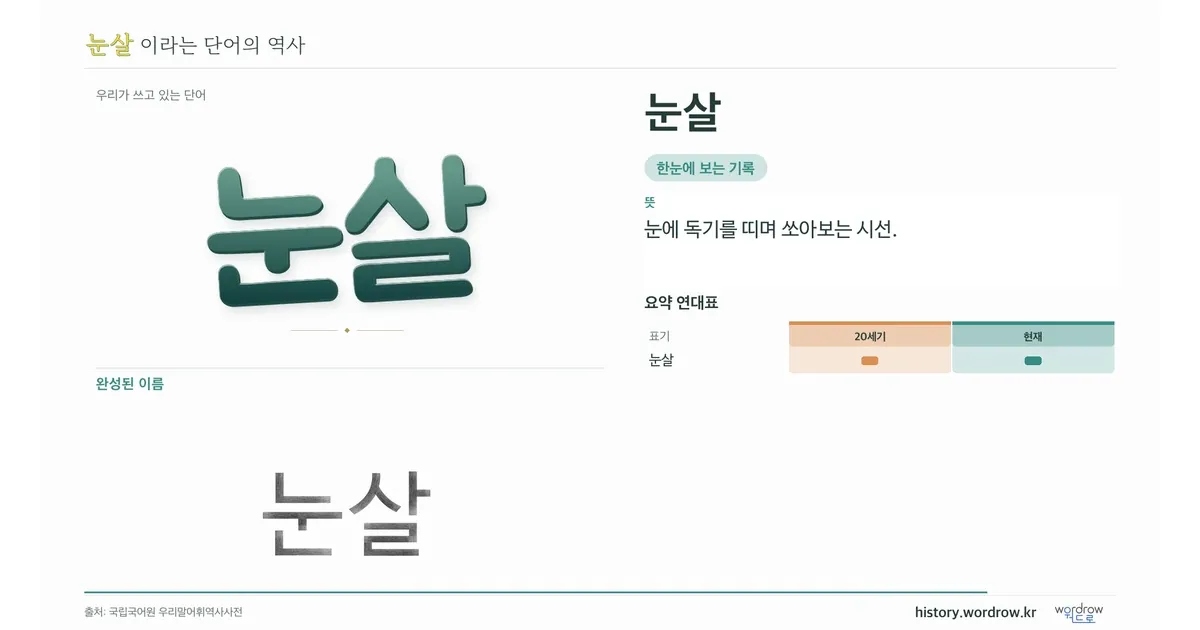 눈살 대표 이미지