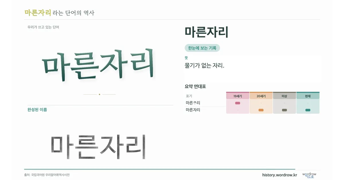 마른자리 대표 이미지