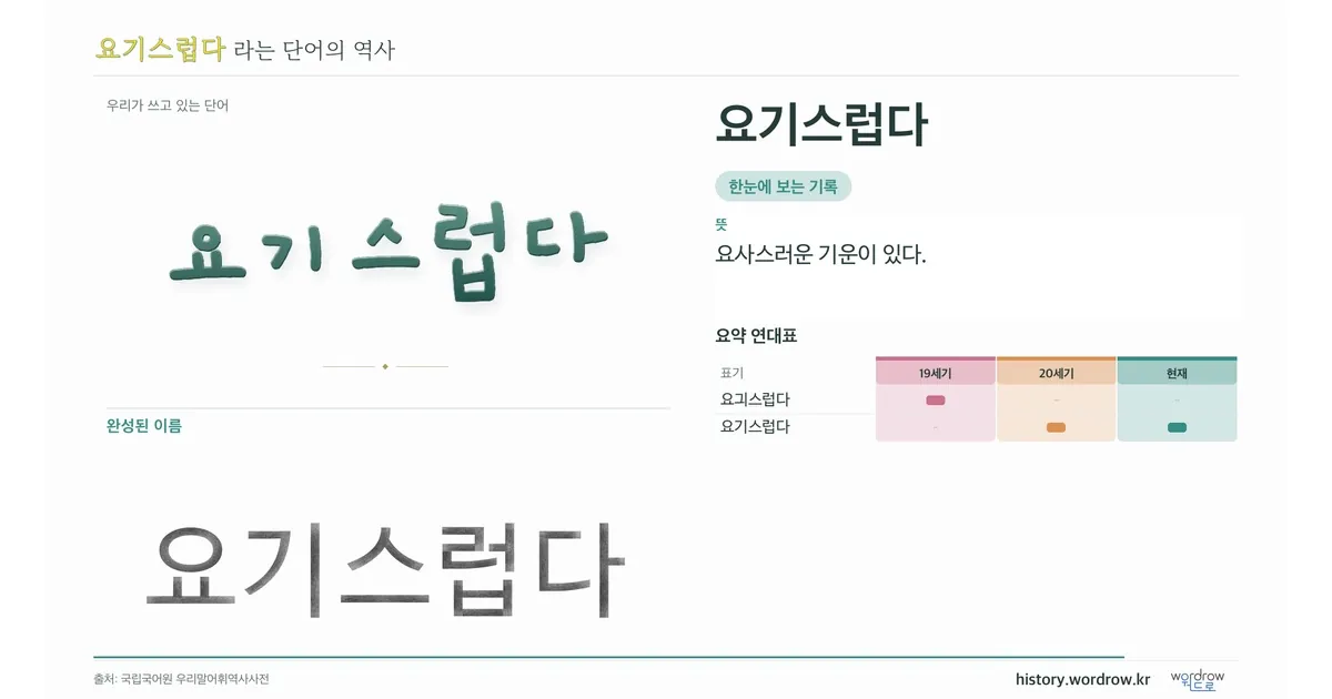 요기스럽다 대표 이미지
