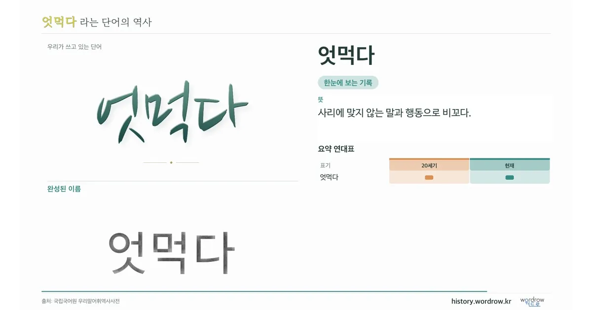 엇먹다 대표 이미지