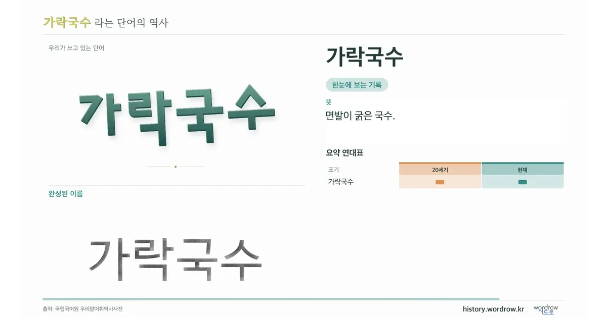 가락국수 대표 이미지