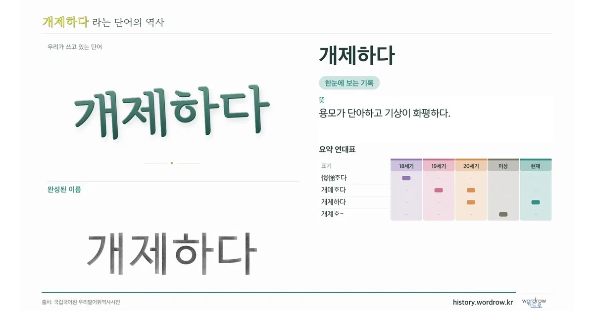 개제하다 대표 이미지