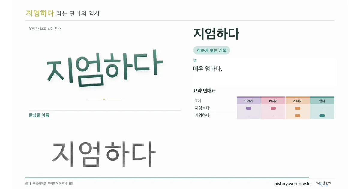 지엄하다 대표 이미지