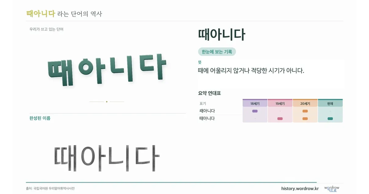 때아니다 대표 이미지