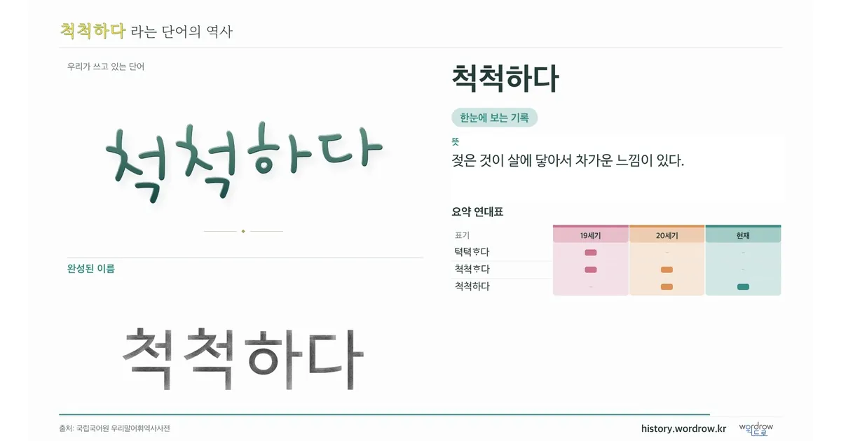 척척하다 대표 이미지