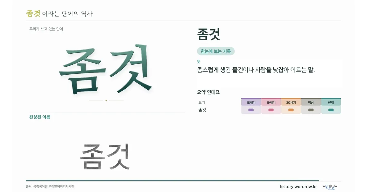 좀것 대표 이미지