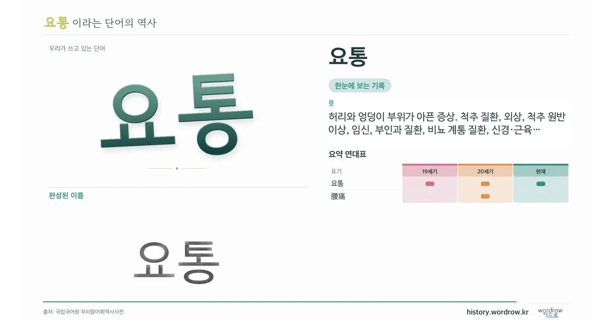 요통 대표 이미지