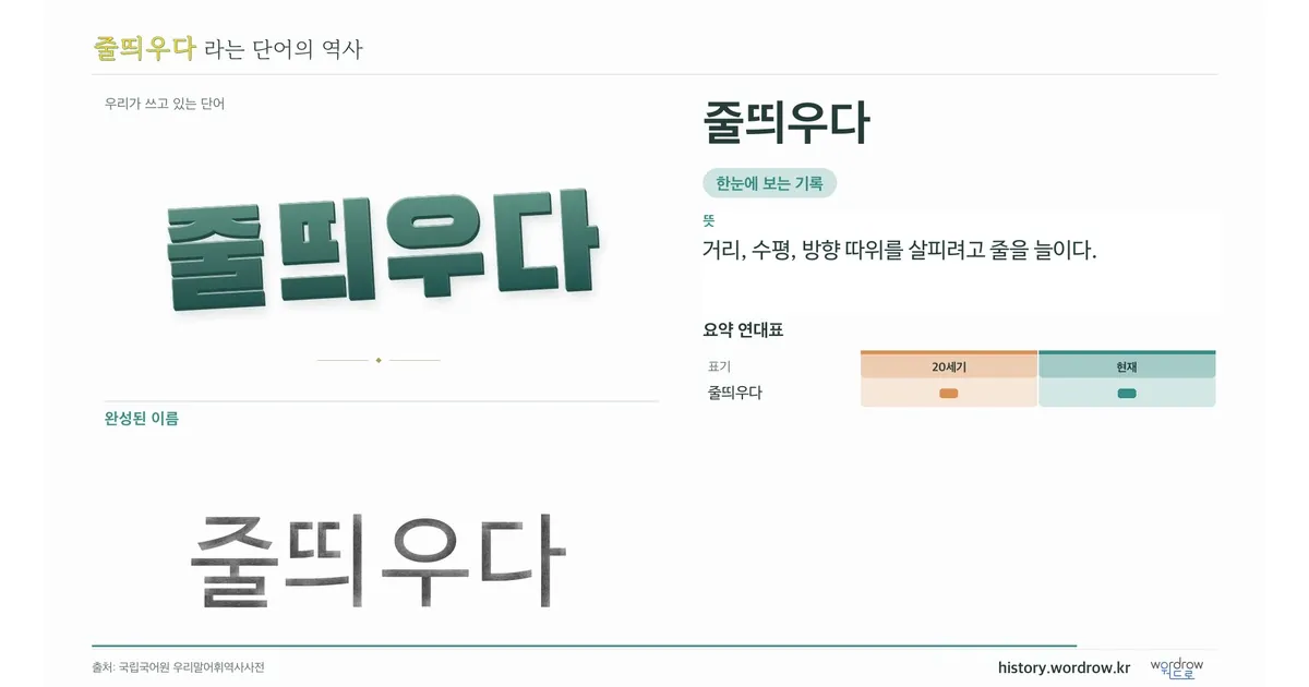 줄띄우다 대표 이미지