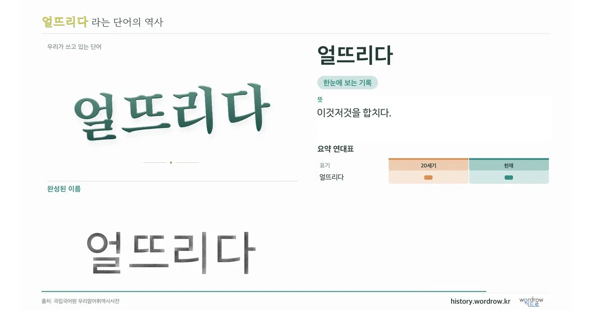 얼뜨리다 대표 이미지