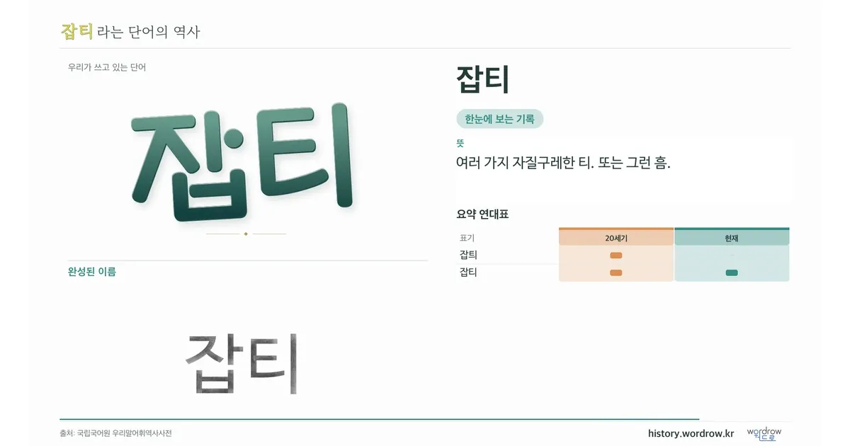 잡티 대표 이미지
