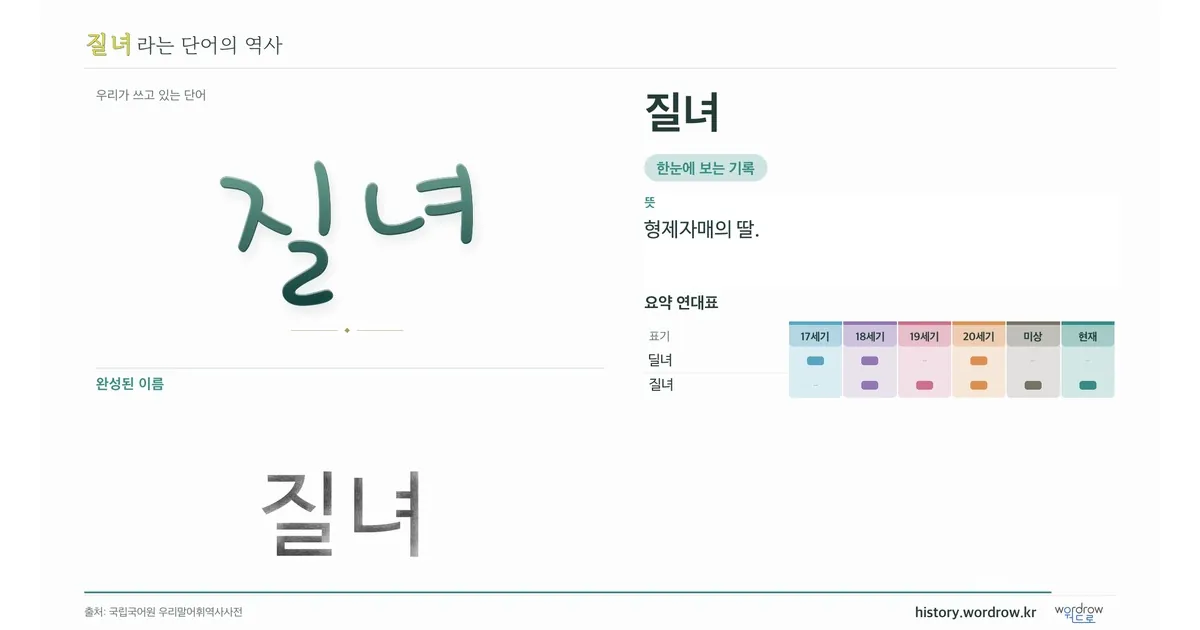 질녀 대표 이미지